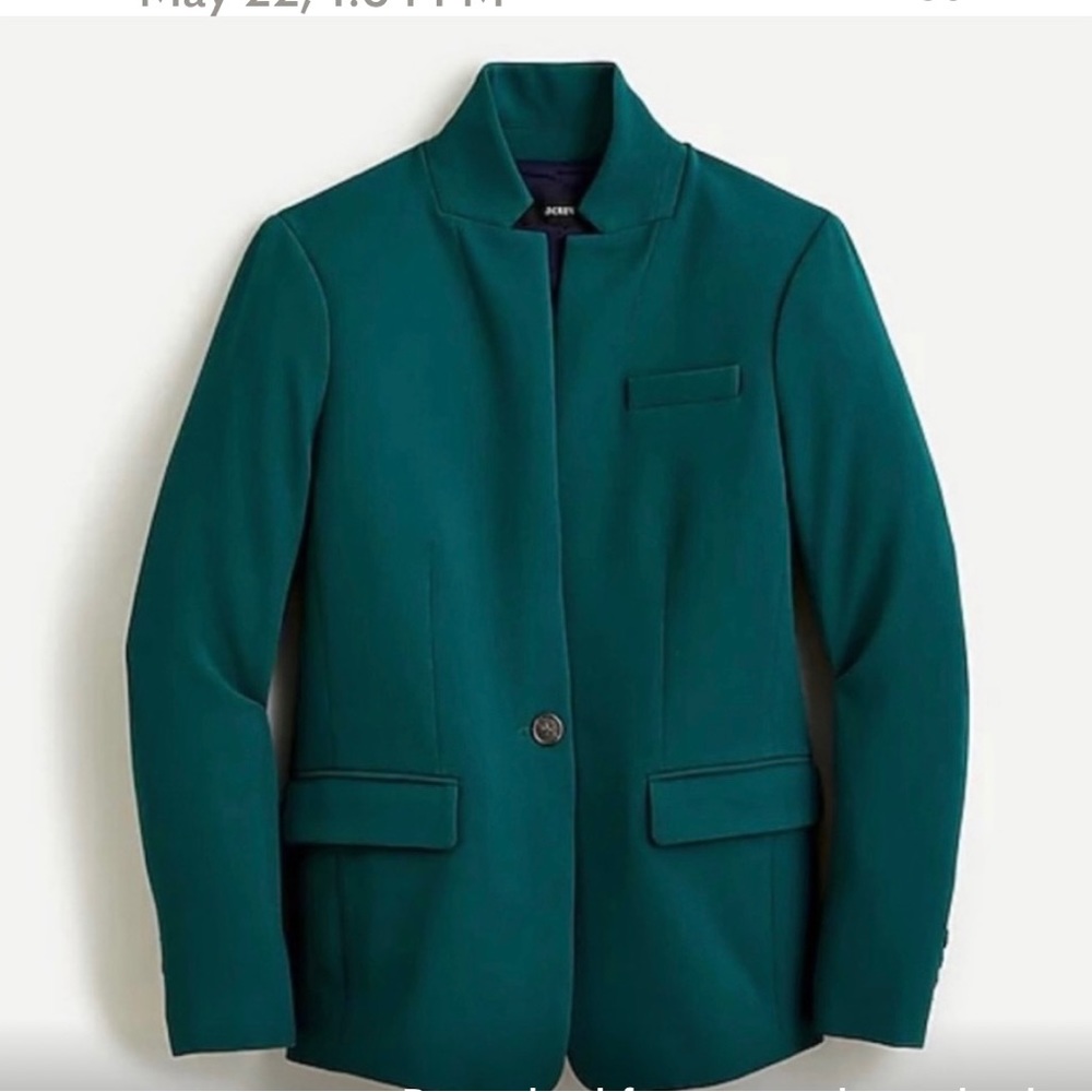 NWT J. Crew Regent Blazer Green 0